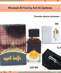 Parfum Pria Arab Dubai khulasat al Oud Minyak Wangi Musk 5ml 10ml 100ml