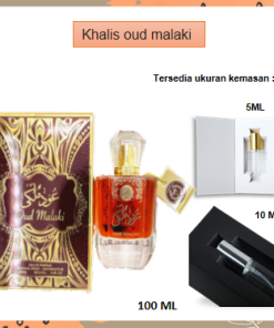 Parfum Arab Khalis Oud Malaki EDP Unisex Parfume 5ml 10ml 100ml
