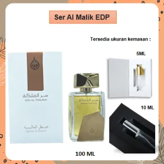 Parfum Pria Wanita Ser Al Malika Unisex Minyak Wangi Arab 5ml 10ml 100ml