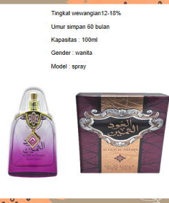 Alternative view of Parfum Wanita Arab Dubai Al Oud Al Thamin EDP Parfume  5ml 10ml 100ml