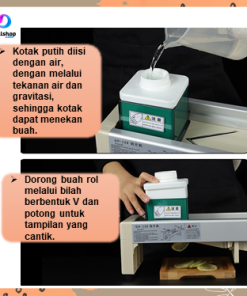 Alternative view of Parutan Serbaguna Alat Pemotong Bawang Pengiris Kentang Buah Lemon Ketebalan Dapat Diatur Pisau Tahan Karat