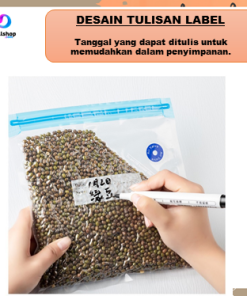 Plastik Makanan Vacum Press Kedap Udara Kantong Vacuum Sealer Transparan - Gambar 4