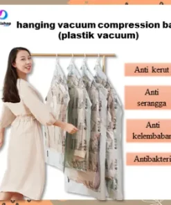 Plastik Vacum Baju Gantung Vacuum Bag Plastic Kantong Plastik Pakaian Bahan PA+PE