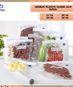 Plastik Makanan Vacum Press Kedap Udara Kantong Vacuum Sealer Transparan - Gambar 7
