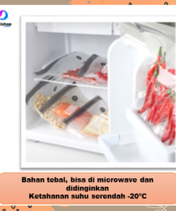 Plastik Makanan Vacum Press Kedap Udara Kantong Vacuum Sealer Transparan - Gambar 12