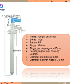 Pompa Dispenser Deterjen Cair Sabun Cuci Piring Pump Cairan dalam Derijen Manual - Gambar 3