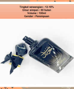 Parfum Arab Dubai Wanita Pria Ard Al Zaafaran Bint Hooran Hitam Emas 5ml 10ml 100ml - Gambar 3