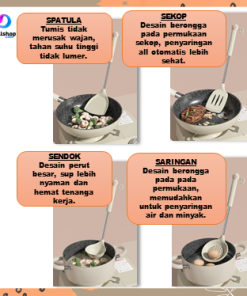 Spatula Silikon Alat Masak Set Sodet Sendok Nasi Sup Silicon Kualitas Food Grade Tahan Panas - Gambar 12