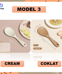 Spatula Silikon Alat Masak Set Sodet Sendok Nasi Sup Silicon Kualitas Food Grade Tahan Panas - Gambar 4