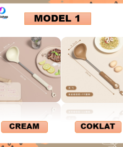 Spatula Silikon Alat Masak Set Sodet Sendok Nasi Sup Silicon Kualitas Food Grade Tahan Panas - Gambar 2