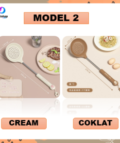 Spatula Silikon Alat Masak Set Sodet Sendok Nasi Sup Silicon Kualitas Food Grade Tahan Panas - Gambar 3