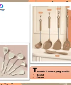 Spatula Silikon Alat Masak Set Sodet Sendok Nasi Sup Silicon Kualitas Food Grade Tahan Panas