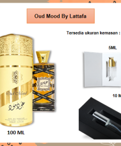 Parfum Arab Pria dan Wanita Oud Mood by Lataffa EDP Spray Tahan Lama 5ml 10ml 100ml