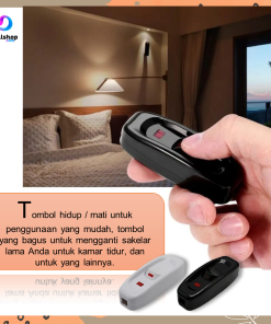 Alternative view of Saklar Lampu Indikator Push Button Steker Switch On Off Elektronik Universal