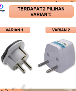 Alternative view of Colokan Listrik 3 Lubang Over Steker Adapter Konverter Travel US to EU Universal