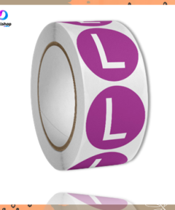 Stiker Label Huruf Sticker Tempel Bulat Size Ukuran Baju Pakaian Celana Kaos 2,5cm - Gambar 6