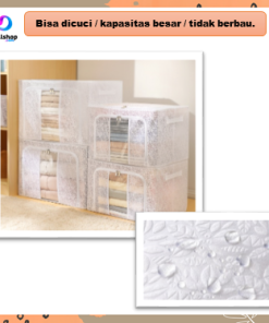 Storage Box Organizer Kotak Tempat Penyimpanan Baju Mainan Lipat Serbaguna