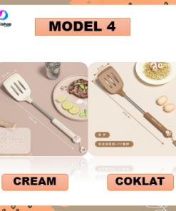 Spatula Silikon Alat Masak Set Sodet Sendok Nasi Sup Silicon Kualitas Food Grade Tahan Panas - Gambar 5