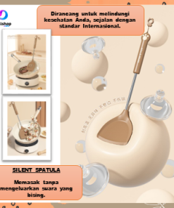 Spatula Silikon Alat Masak Set Sodet Sendok Nasi Sup Silicon Kualitas Food Grade Tahan Panas - Gambar 7