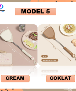 Spatula Silikon Alat Masak Set Sodet Sendok Nasi Sup Silicon Kualitas Food Grade Tahan Panas - Gambar 6