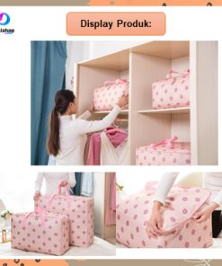 Travel Bag Besar Motif Tas Traveling Lipat Anti Air Foldable Bag Import