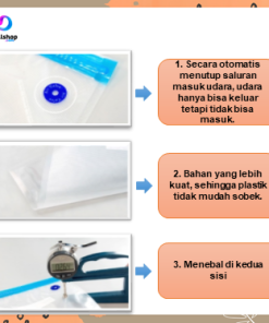 Plastik Makanan Vacum Press Kedap Udara Kantong Vacuum Sealer Transparan - Gambar 17