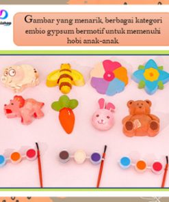 Boneka 3d Mainan Edukasi Anak DIY Melukis Patung Gypsum 3D Dengan Cat air - Gambar 6