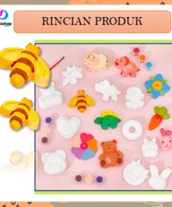 Alternative view of Boneka 3d Mainan Edukasi Anak DIY Melukis Patung Gypsum 3D Dengan Cat air