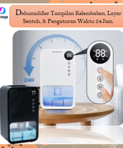 Dehumidifier Ruangan Kamar Penyerap Kelembaban Serap Air Portable 23W 1100ml - Gambar 11