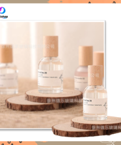 Botol Kosong Parfum Refil Spray Press Parfume Bottle Bahan Kaca Tebal Tutup Botol Motif Kayu Silinder Aesthetic 30ml 50ml 100ml - Gambar 3