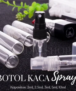 Botol Parfum Refil Mini Travel Size Decant Parfume Bottle Kaca Spray Sampel 2ml 2,5ml 3ml 5ml 10ml