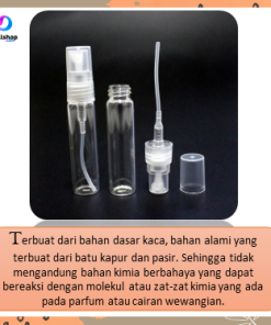 Botol Parfum Refil Mini Travel Size Decant Parfume Bottle Kaca Spray Sampel 2ml 2,5ml 3ml 5ml 10ml - Gambar 6