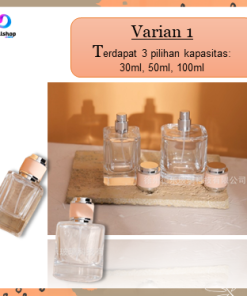 Botol Kosong Parfum Refil Spray Press Parfume Bottle Bahan Kaca Tebal Tutup Botol Motif Kayu Silinder Aesthetic 30ml 50ml 100ml - Gambar 5