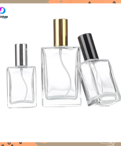 Botol Tempat Parfum Refil Parfume Bottle Kaca Drat Putar model Kotak Decant Travel Size 30ml 50ml 100ml
