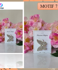 Aksesoris Fashion Wanita Brooch Hijab Bross Blazer Motif Bunga Mutiara Mewah Premium - Gambar 8