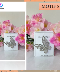 Aksesoris Fashion Wanita Brooch Hijab Bross Blazer Motif Bunga Mutiara Mewah Premium - Gambar 9