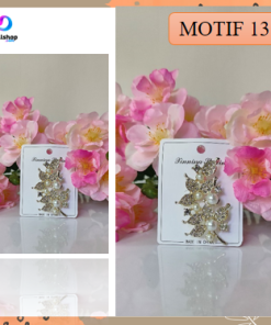 Aksesoris Fashion Wanita Brooch Hijab Bross Blazer Motif Bunga Mutiara Mewah Premium - Gambar 14