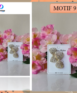 Aksesoris Fashion Wanita Brooch Hijab Bross Blazer Motif Bunga Mutiara Mewah Premium - Gambar 10