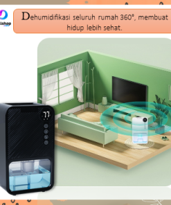 Dehumidifier Ruangan Kamar Penyerap Kelembaban Serap Air Portable 23W 1100ml - Gambar 8