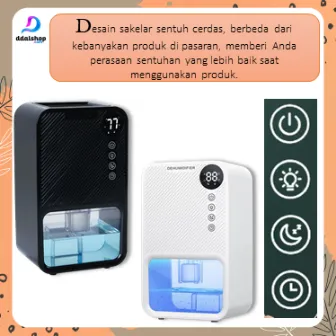 Dehumidifier Ruangan Kamar Penyerap Kelembaban Serap Air Portable 23W 1100ml