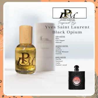 Parfum Pria Inspired By YSL Black Opium Eau De Parfume Tahan Lama Travell Size 5ml 10ml 30ml 50ml 100ml Botol Kaca