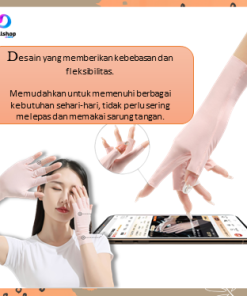 Alternative view of Sarung Tangan Setengah Jari Anti Panas Matahari Gloves Sun Protection UV UPF 50+