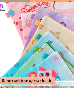 Pouch Bag Tas Tempat Buku atk File Folder A4 Motif Karakter Kartun Doraemon Marvel dll Bahan Kain Oxford - Gambar 6
