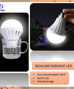 Bola Lampu Emergency 5 Watt Led Darurat Mati Lamp Konduktif Grafena Eksperimen Uji Serat