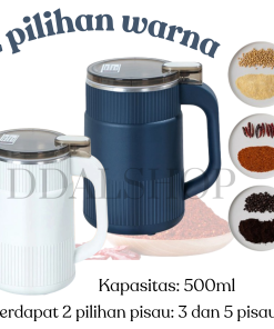 Alternative view of Chopper Blender Portable Mini Listrik Penggiling Penghalus Bumbu Kering Grinder Kopi Pisau Stainless Anti Karat