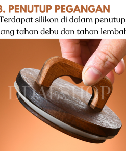 Toples Kaca Bening Aesthetic Food Container Kotak Penyimpanan Makanan Kue Kering Cookies Lebaran Kedap Udara Tutup Kayu - Gambar 6
