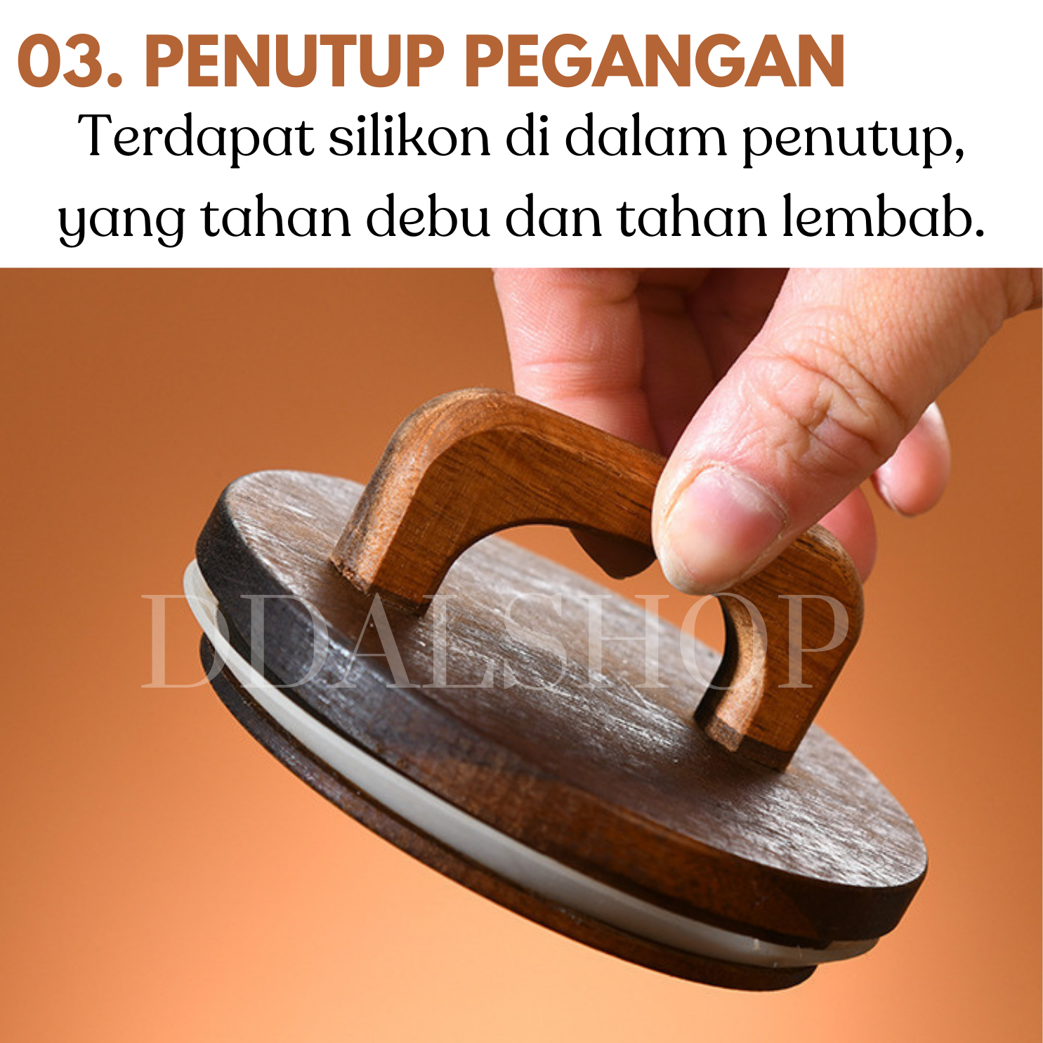 Toples Kaca Bening Aesthetic Food Container Kotak Penyimpanan Makanan Kue Kering Cookies Lebaran Kedap Udara Tutup Kayu - Gambar 6