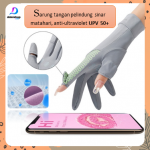 Sarung Tangan anti UV Pria Wanita Gloves Sun Protection touch screen Pelindungan Panas Matahari UPF 50+