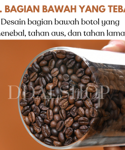 Toples Kaca Bening Aesthetic Food Container Kotak Penyimpanan Makanan Kue Kering Cookies Lebaran Kedap Udara Tutup Kayu - Gambar 5