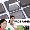 Kertas Minyak Wajah Face Oil Control Menyerap Mengatasi Kulit Berminyak Dengan Kotak Kaca Dan Puff Bedak